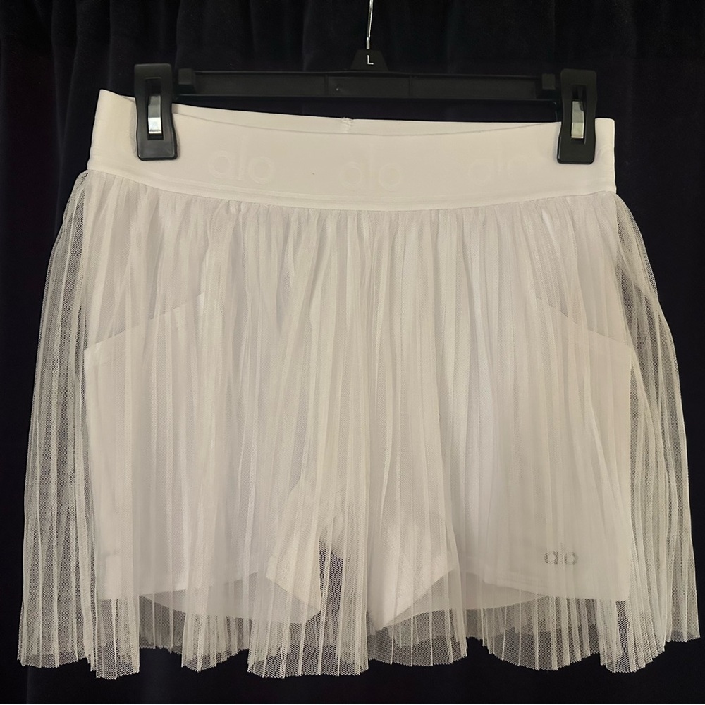 ALO Yoga mesh flirty tennis skirt